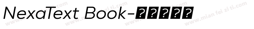 NexaText Book字体转换